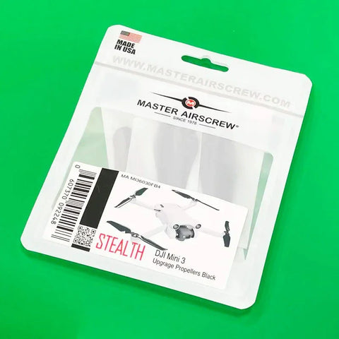 Master Airscrew -potkurit DJI Mini 3 Pro / 4 Pro -kameroille – 4 kpl, musta