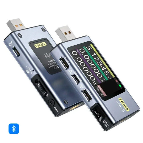 FNIRSI FNB58 USB-pikalatausmonitoimitesteri USB-C/A/Micro - Bluetooth