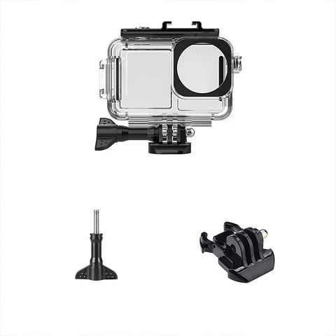Vedenpitävä kotelo DJI Osmo Action 5 Pro / 4 / 3 -kameroille kahdella lisävarustepidikkeellä