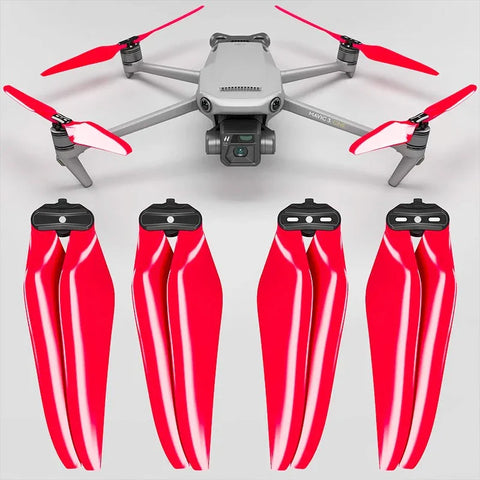Master Airscrew - DJI Mavic 3 Stealth Upgrade Propellers - Propeller till DJI Mavic 3 - Röd - Kit 4-Pack