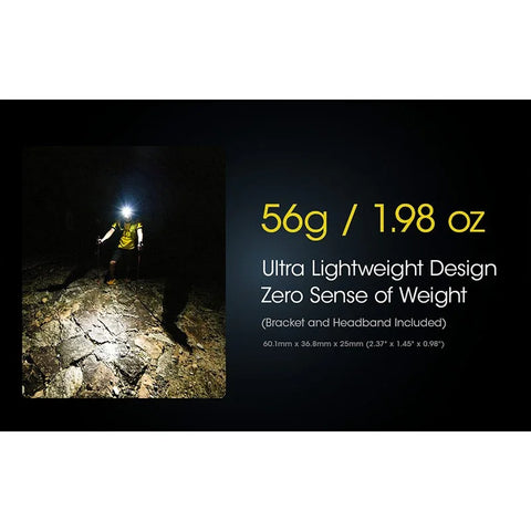 Nitecore NU25 V2 otsalamppu, kaksoiskeila - 400lm