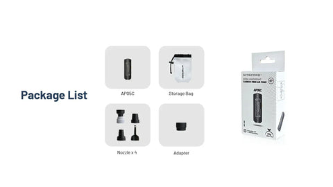 Nitecore AP05C Air pump - Action King