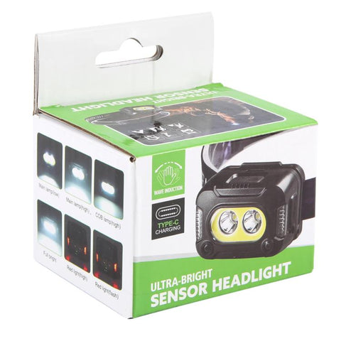 YY09 Superljusstark pannlampa med sensor