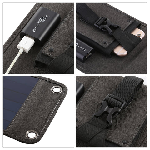 HAWEEL 14W Vikbar Solpanel