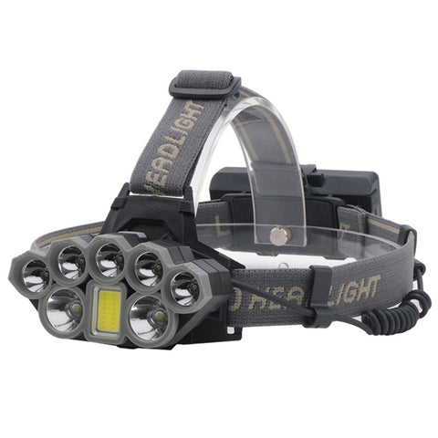 USB pannlampa med 8 LED – starkt ljus för outdoor & fiske