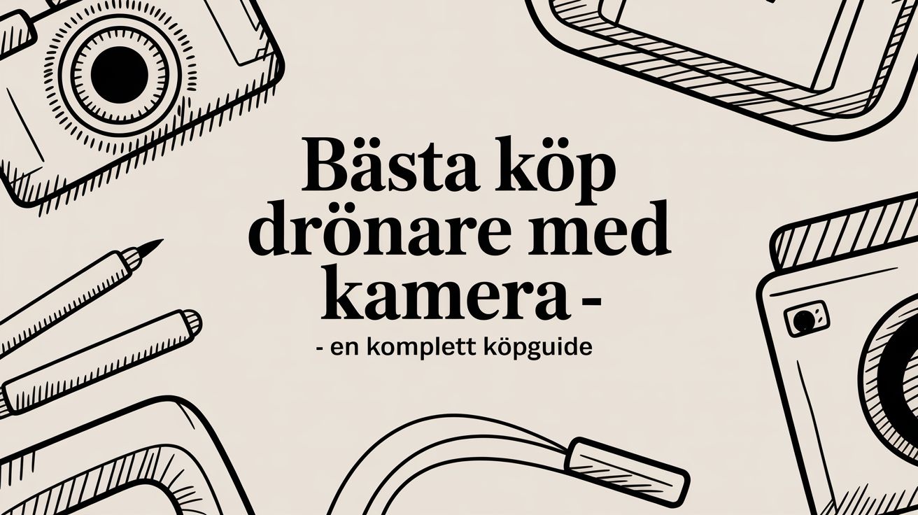 Bästa köp drönare med kamera – en komplett köpguide