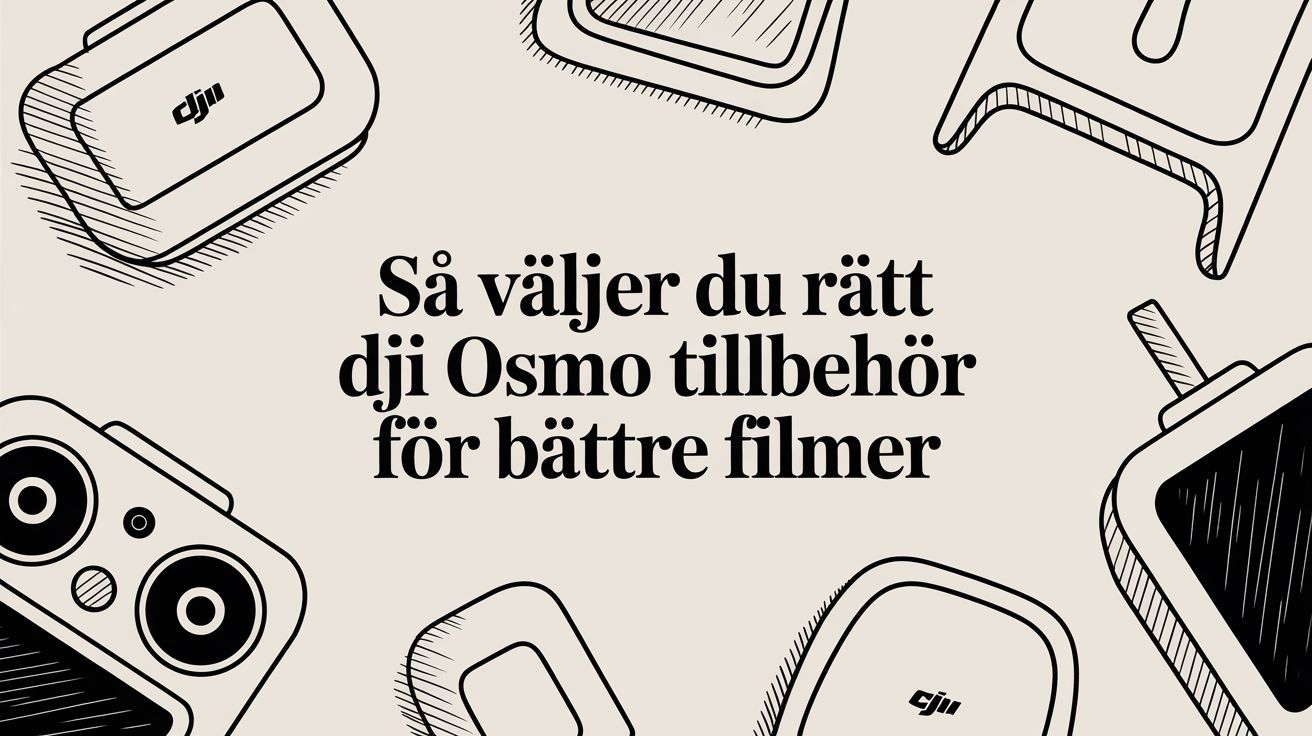 Så väljer du rätt dji osmo tillbehör för bättre filmer