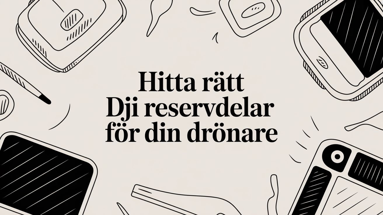 Hitta rätt DJI reservdelar för din drönare