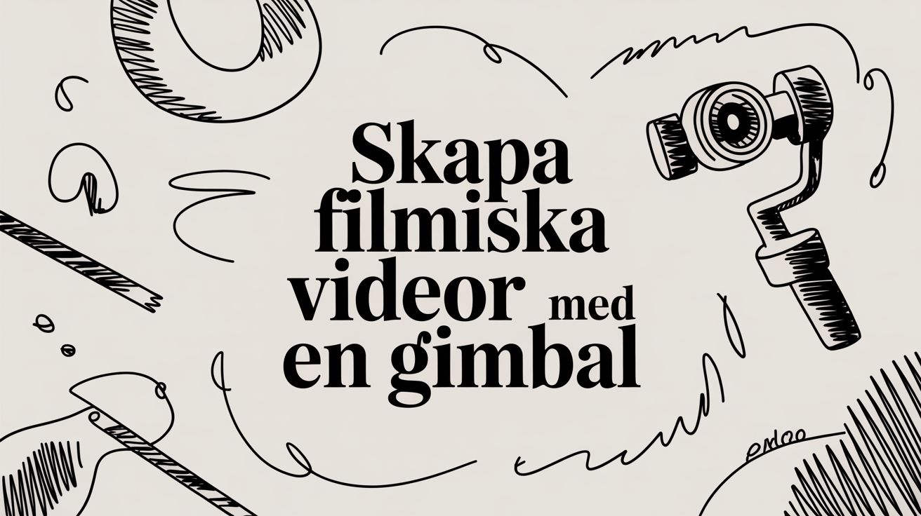 Skapa filmiska videor med en gimbal