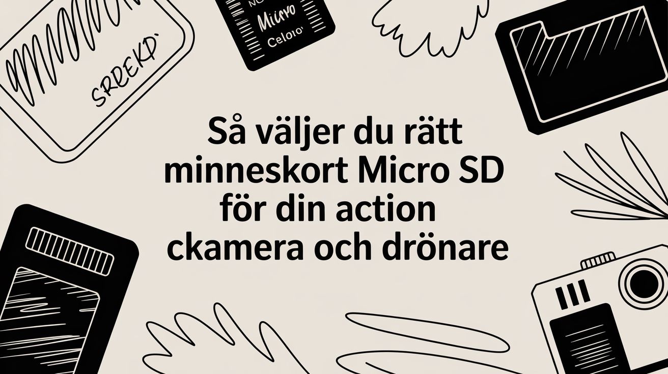 Så väljer du rätt minneskort micro sd för din actionkamera och drönare