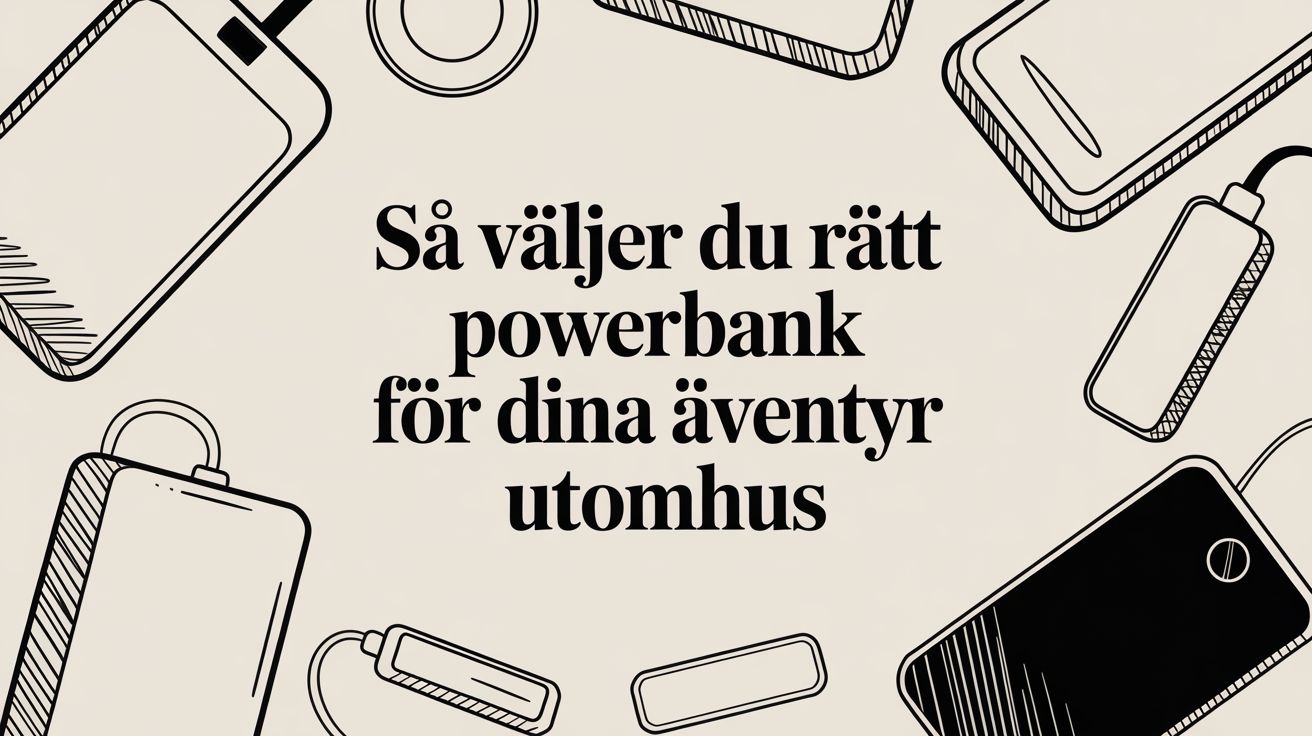 Så väljer du rätt powerbank för dina äventyr utomhus