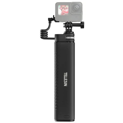 Telesin Selfie-keppi 10000mAh varavirtalähteellä, USB-C, QC / PD 18W, 216-900mm - Setti