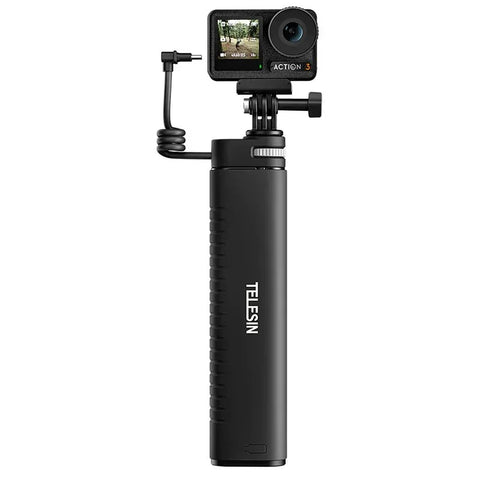 Telesin Selfie-keppi 10000mAh varavirtalähteellä, USB-C, QC / PD 18W, 216-900mm - Setti