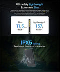Nitecore CARBO 10000 Power Bank - Portabelt batteri - 10000mAh, 2xUSB Typ A/C, QC 3.0 / PD 20W, 5V, 3A - Kolfiber - Action King