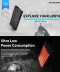 Nitecore Summit 10000 PowerBank - 10000mAh Uppvärmning - Kolfiber - Action King