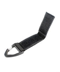 Nyckelband - Taktiskt Fäste i Nylon med Karbinhake, För Bälte / Molle - Svart - Action King