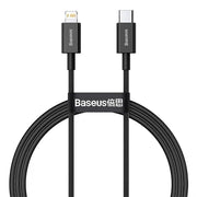 Baseus Superior Series USB-C - Lightning Kabel, PD, 20W, 1m - Svart - Action King