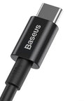 Baseus Superior Series USB-C kabel PD 2.0 / QC3.0, 100W, 20v/5A, 1m - Svart - Action King