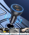 Baseus Qualcomm QC5 Car - Snabbladdare Bil QC5 / PPS 160W - 3xUSB Typ A/C - Svart - Action King