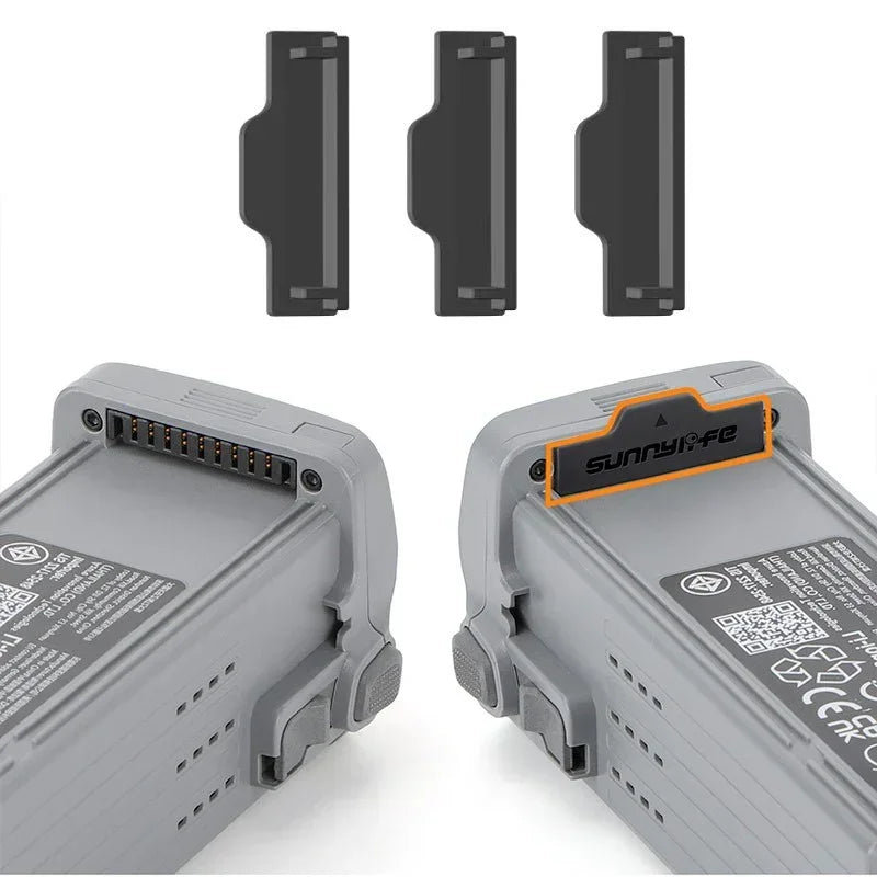Skydd / Plugg för batterikontakter till DJI Air 3 / Air 3S - Silikon - 3-pack - Action King