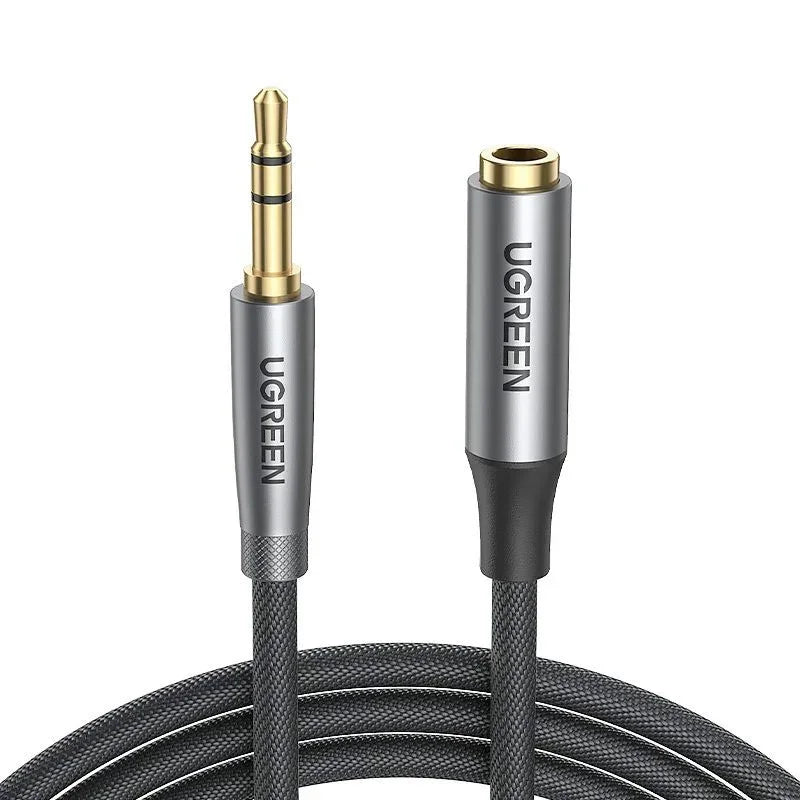 Ugreen AV190 Kabel Förlängning Ljud AUX 3.5mm Ha-Ho - 2m - Svart - Action King