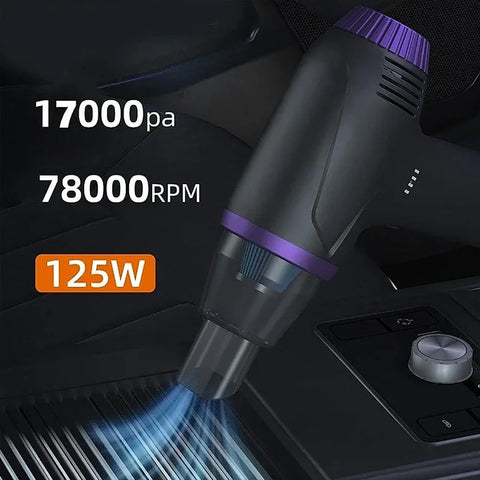 Pölynimuri / pölypuhallin / kompressori 2-in-1 johdoton, 7500mAh ladattava akku - sarja