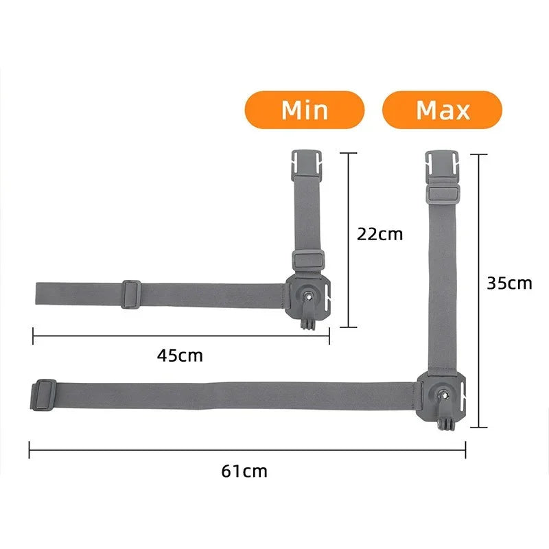 Huvudfäste 360° till GoPro - Elastiskt - Action King