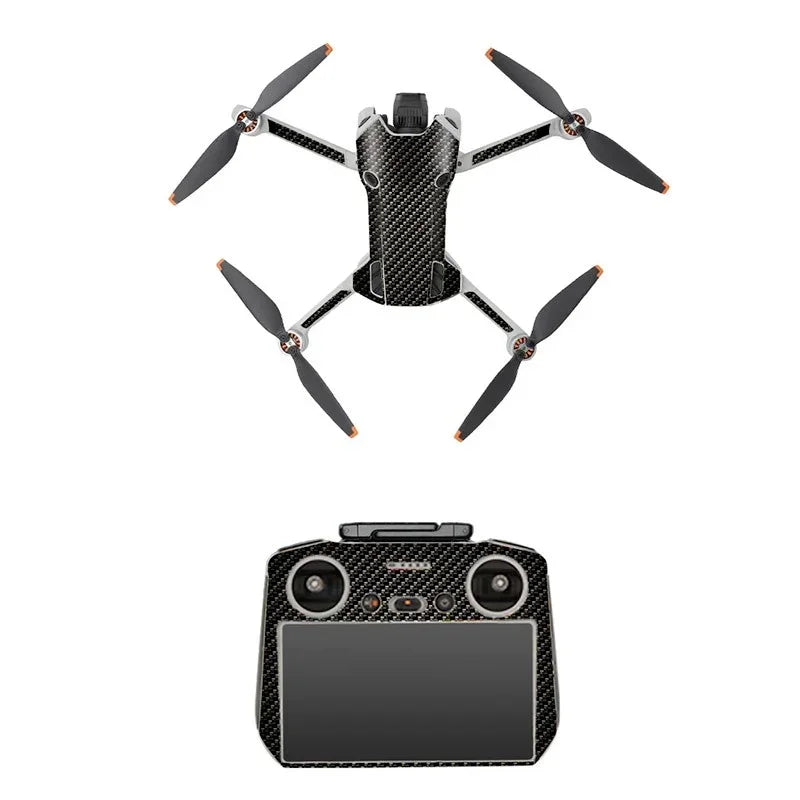 Klistermärke / Skin till DJI Mini 4 Pro + RC 2 - Svart - Action King