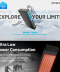 Nitecore Summit 20000 Powerbank – 20000mAh Extrem Kyla, USB-C PD 20W, Kolfiber - Action King