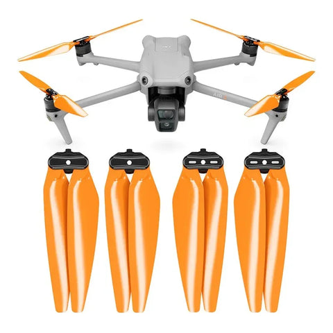 Master Airscrew - DJI Air 3 / Air 3S Stealth Upgrade -potkurit - Potkurit DJI Air 3 / Air 3S:lle - Oranssi - 4 kappaleen pakkaus