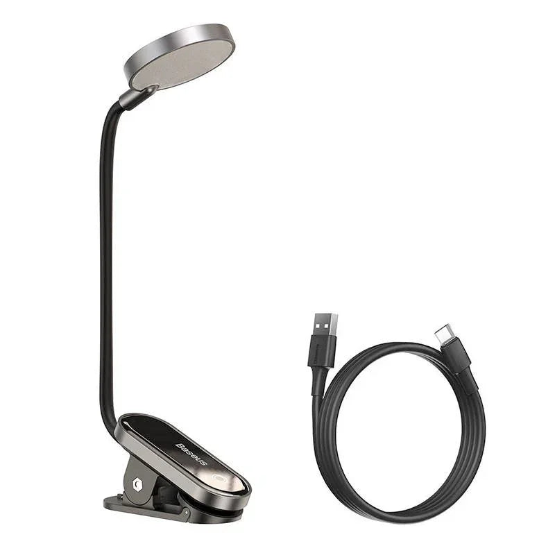 Baseus Comfort Reading Mini Clip Lamp - 360° Flexibel Laddbar läslampa - Action King