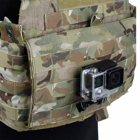 Taktinen kiinnike GoPro-hihnalle / Mollelle - GoPro-kiinnike Molle-järjestelmään - Alumiini