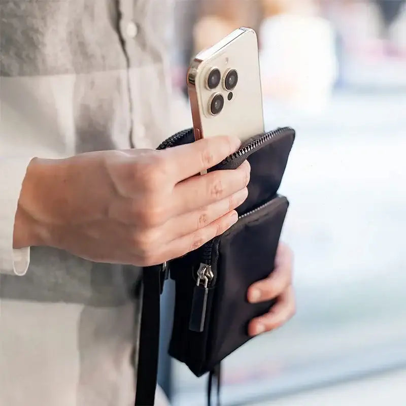 Väska för mobil - Axelrem - Svart - Action King