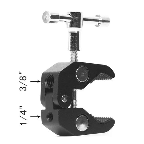 Magic Arm -kaksoispallonivel 360° + puristin - 11" - alumiini - sarja