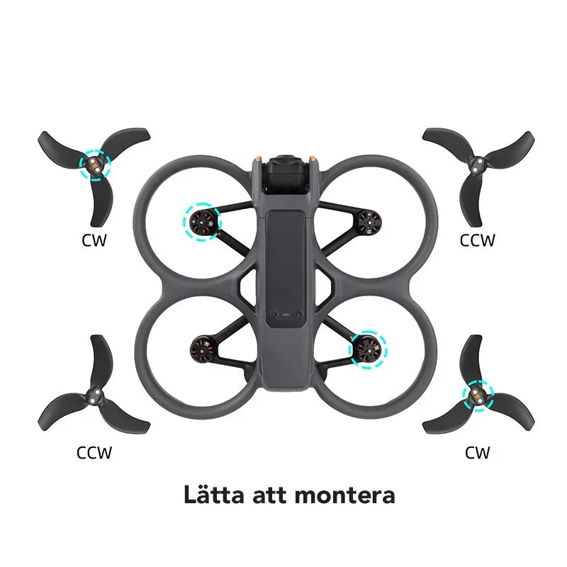Propeller DJI Avata 2 - Röd - Kit - Action King