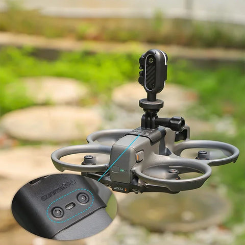 DJI Avata 2:n kameran/lisävarusteiden pidike/kiinnike - Yläpuoli