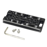 Quick Mount Plate Rig - Platta för Kamera-rigg med 1/4", 3/8", Arri och Cold Shoe - Aluminium - Action King