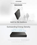 Nitecore NB20000 GEN3 Power bank - 20000mAh, 2xUSB-C, QC 3.0 / PD - Kolfiber - Action King