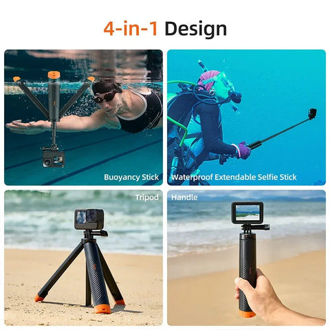 Telesin kelluva selfiekeppijalusta 220 - 610 mm GoPro-kiinnikkeellä