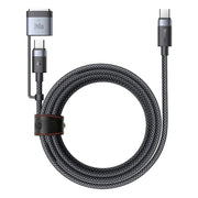 Mcdodo 2 in 1 USB-C till USB-C + Magsafe 3, CA-7131 Kabel, PD 240W, 48V/5A, 2m - Svart - Action King