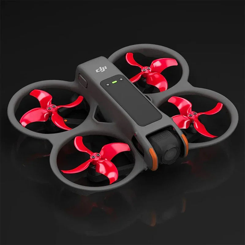 Master Airscrew DJI Avata 2 Upgrade Propellers - 4-Blad Propeller till DJI Avata 2 - Röd - Kit 4-Pack - Action King