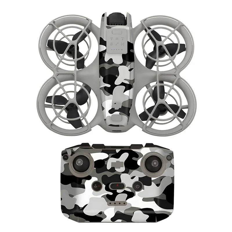 Kamouflage-skin till DJI Neo + RC-N3 - Vinter - Action King
