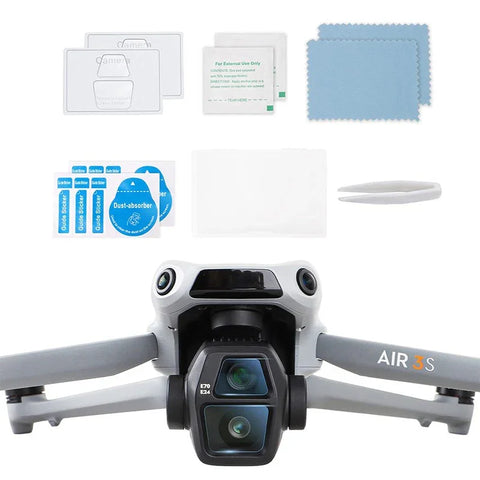 DJI Air 3S:n karkaistusta lasista valmistettu linssinsuoja - 2 kpl - pakkaus