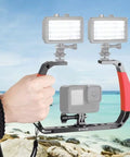 Puluz dubbelgrepp för dykning / Stabilisering / Handtag / Hållare utrustning - Aluminium - Action King