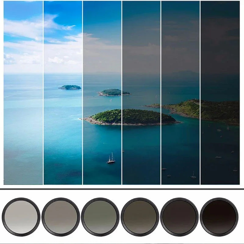 ND-Filter ND2-400 Variabelt ND-värde - 52mm - Kit - Action King