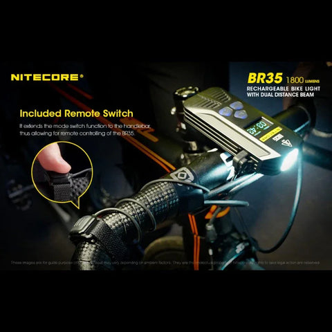 Nitecore BR35 polkupyörän valo USB-C - 1800lm