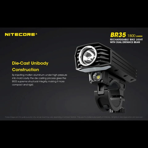 Nitecore BR35 polkupyörän valo USB-C - 1800lm