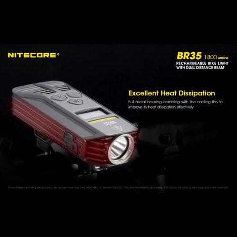 Nitecore BR35 polkupyörän valo USB-C - 1800lm