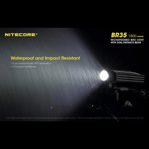 Nitecore BR35 polkupyörän valo USB-C - 1800lm
