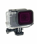 Färgfilter för dykning Lila - Hero5/6/7 i vattentätt skal - Action King